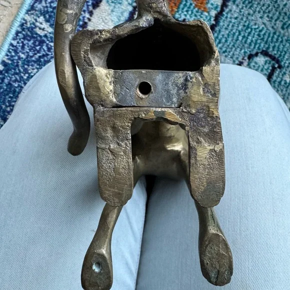 Elegant Brass Dog Figurine - Picture 3 of 7